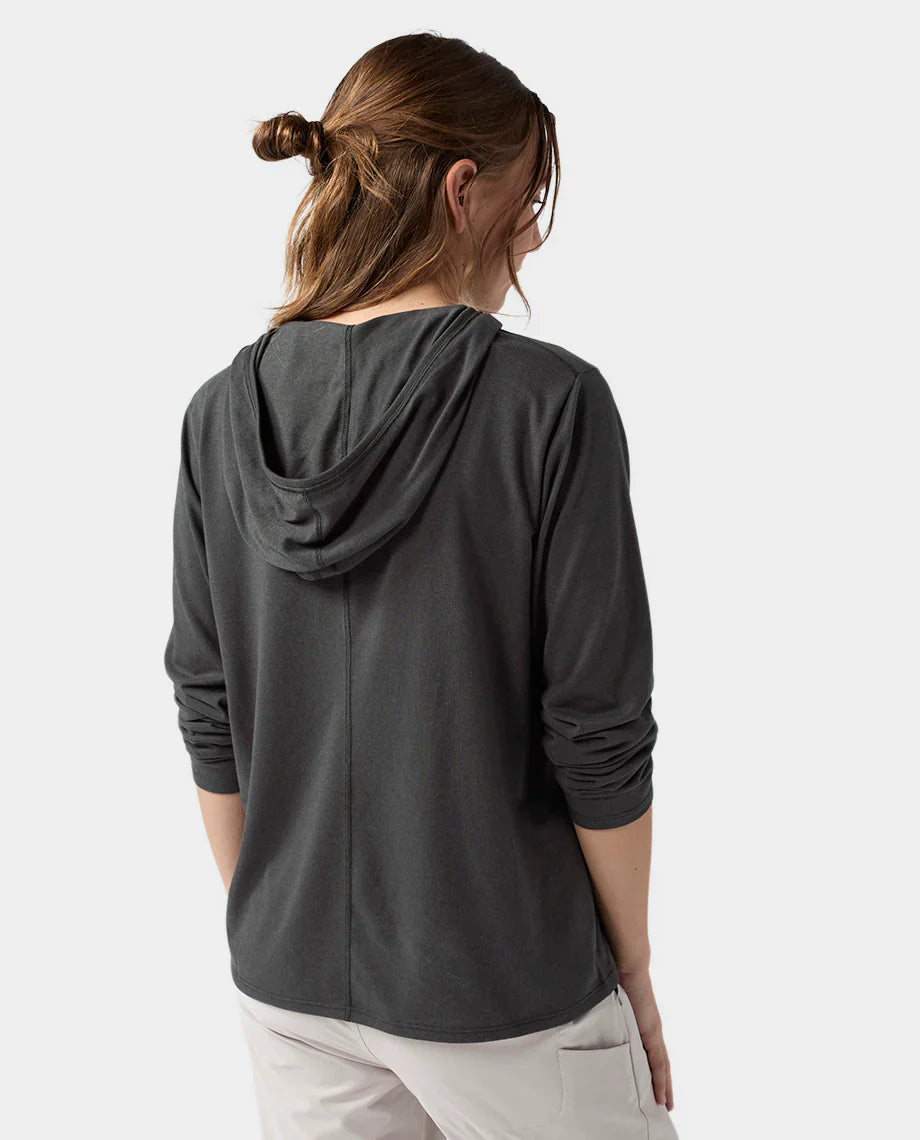 AllTrails x Stio Women's Divide Hooded Pullover  - Abyss Heather