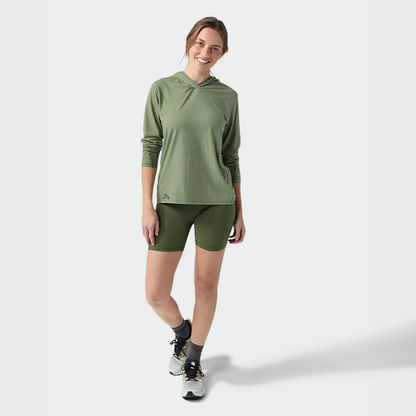 AllTrails x Stio Women's Divide Hooded Pullover - Sage Flats Heather