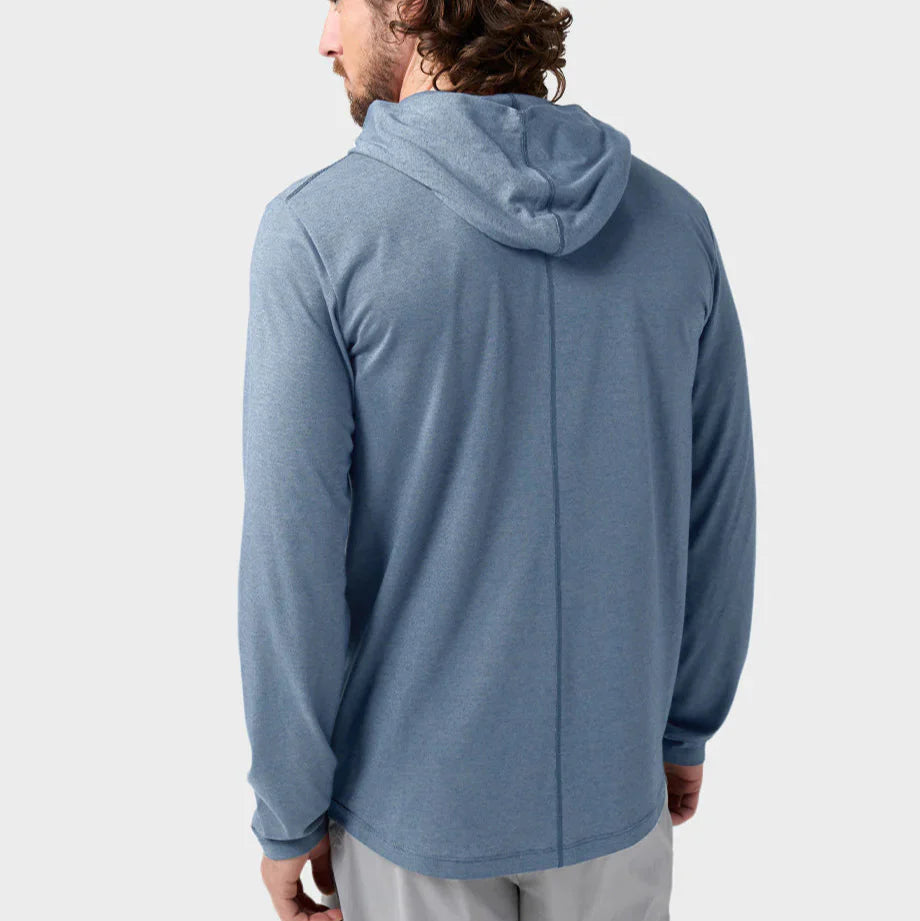 AllTrails x Stio Men's Divide Hooded Pullover - Stormy Weather Heather