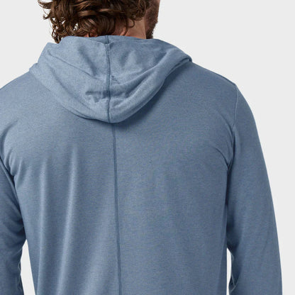 AllTrails x Stio Men's Divide Hooded Pullover - Stormy Weather Heather