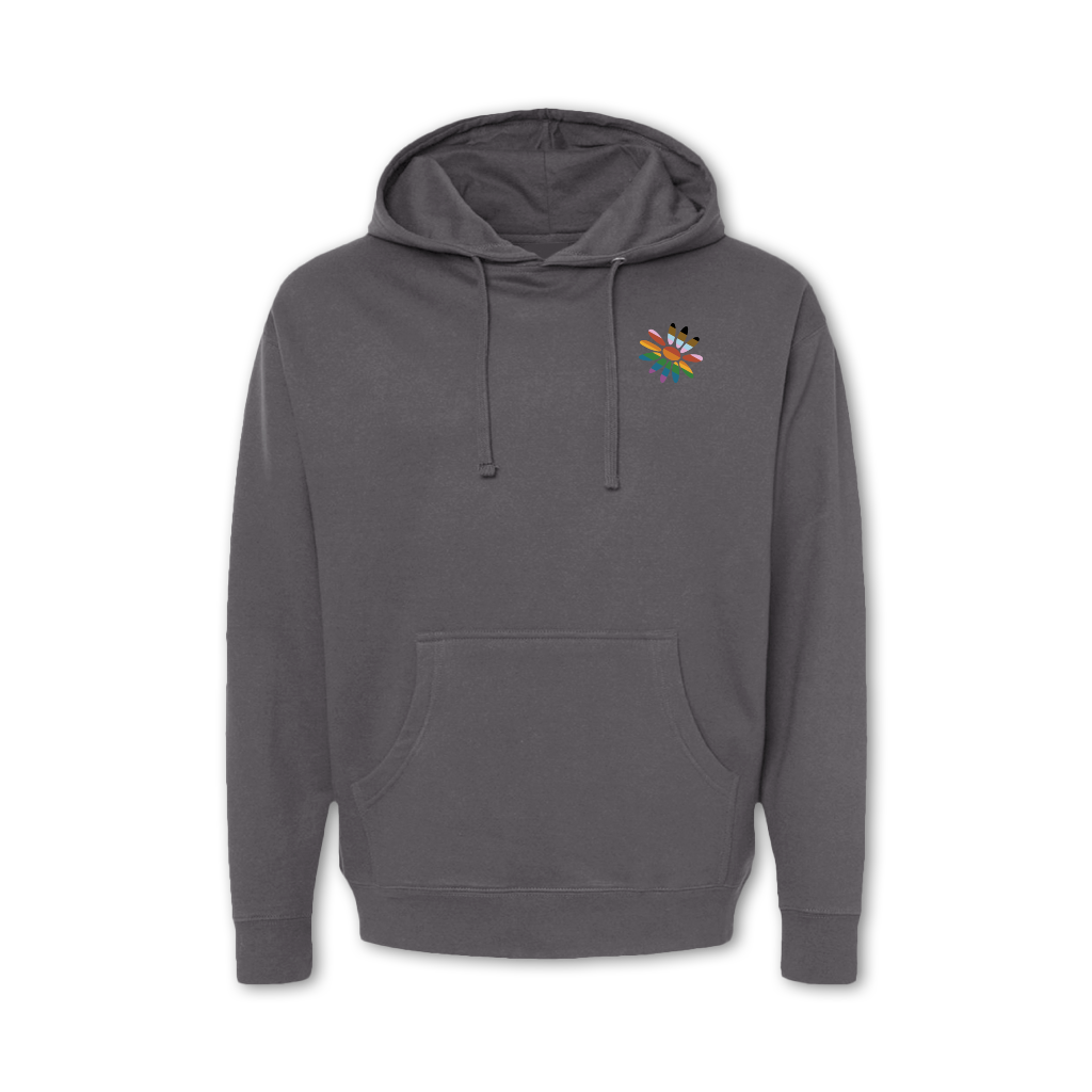 Pride Outside Hoodie - Charcoal