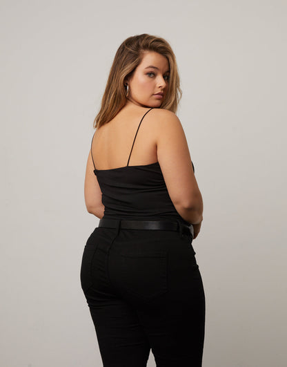 Plus Size Cropped Tank Top