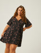 Plus Size Paisley Print Wrap Dress