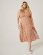 Plus Size Ruffle Strap Floral Sundress