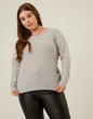 Plus Size Soft Ribbed Long Sleeve Tee