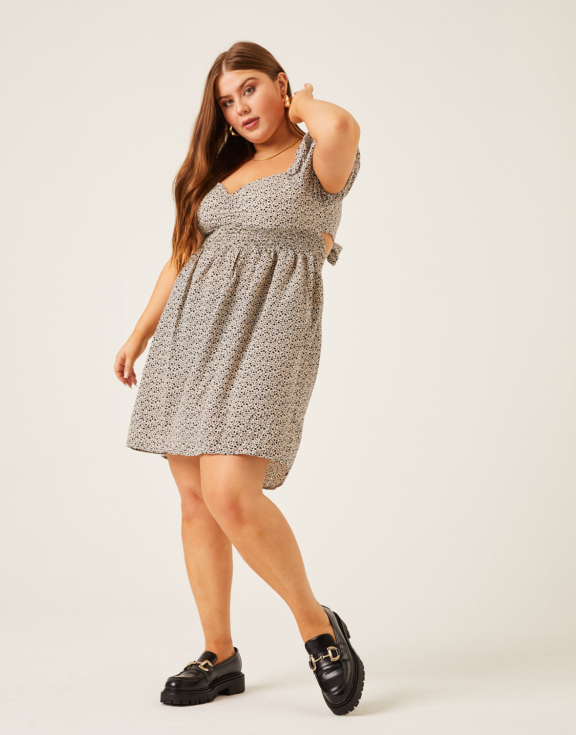 Plus Size Sweetheart Tie Back Dress
