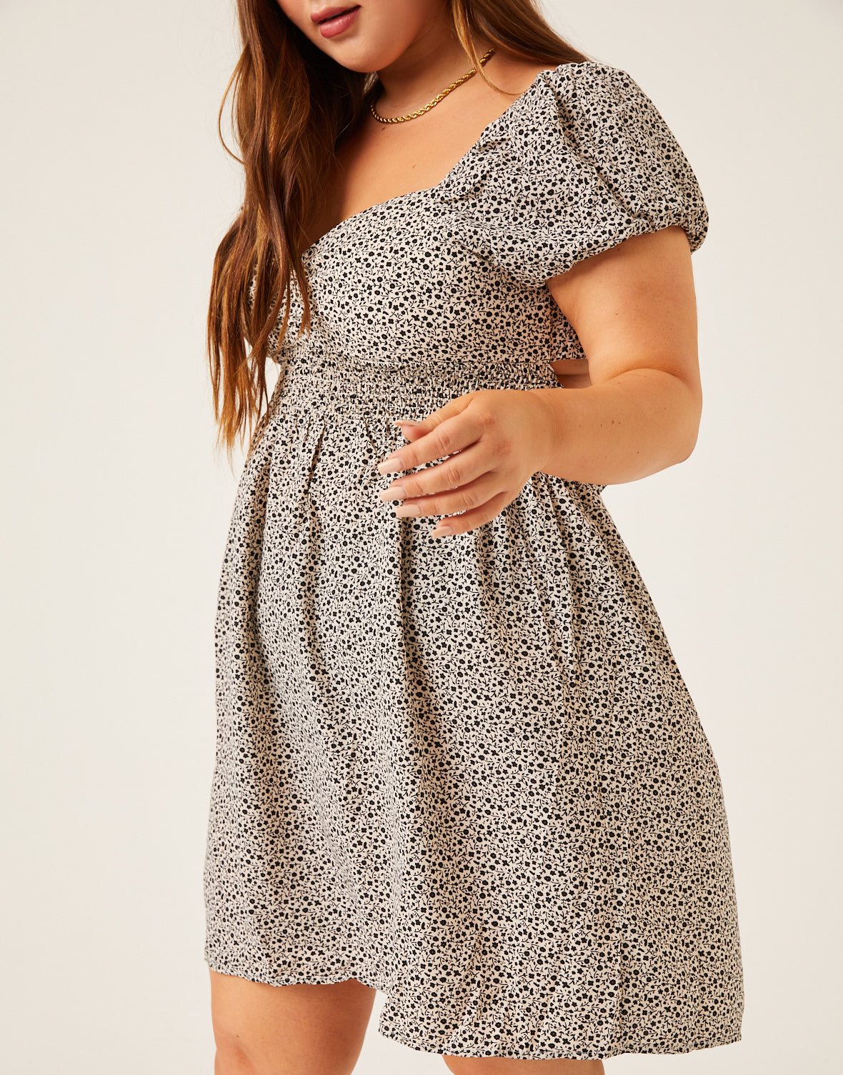 Plus Size Sweetheart Tie Back Dress