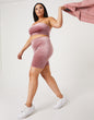 Plus Size Velvet Bike Shorts