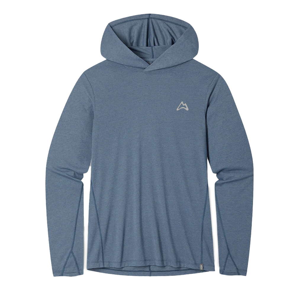 AllTrails x Stio Men's Divide Hooded Pullover - Stormy Weather Heather