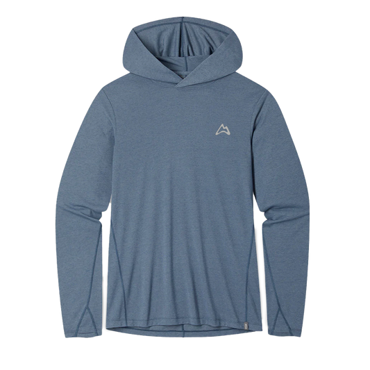 AllTrails x Stio Men's Divide Hooded Pullover - Stormy Weather Heather