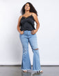 Plus Size Donna Flare Jeans