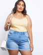 Plus Size Monday Morning Denim Shorts