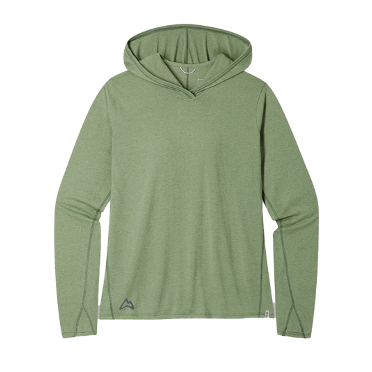AllTrails x Stio Women's Divide Hooded Pullover - Sage Flats Heather